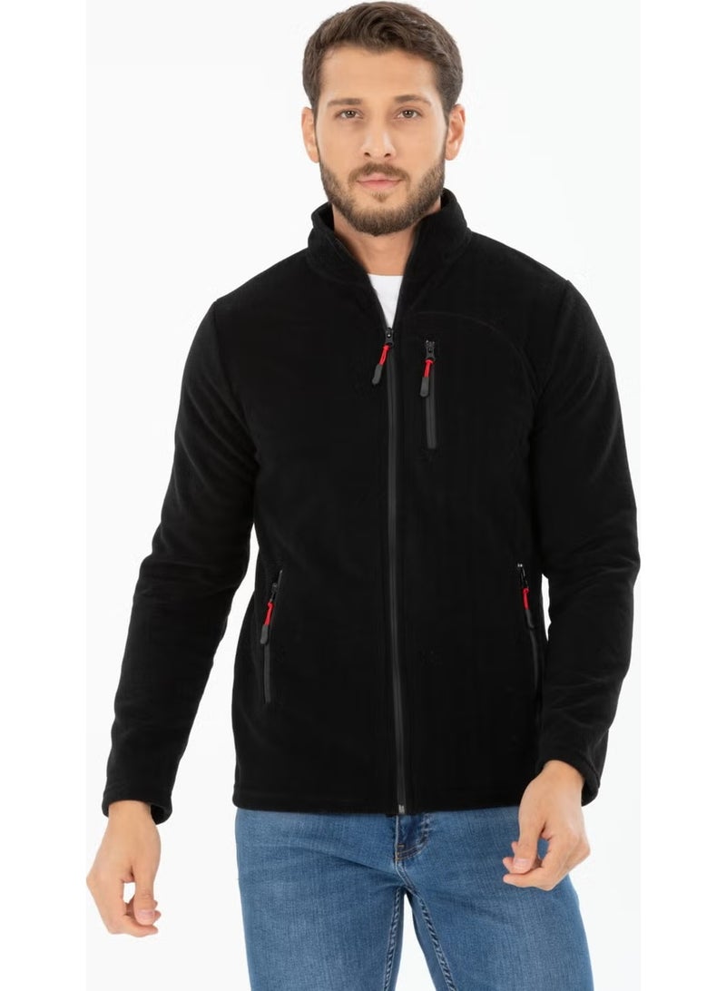 Four Man Men's Polar Fleece Three Pocket Softshell - Image 1
